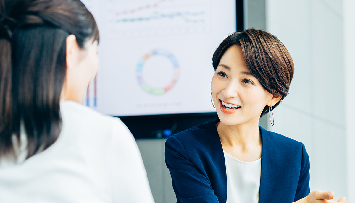 相談を受けるクライアント