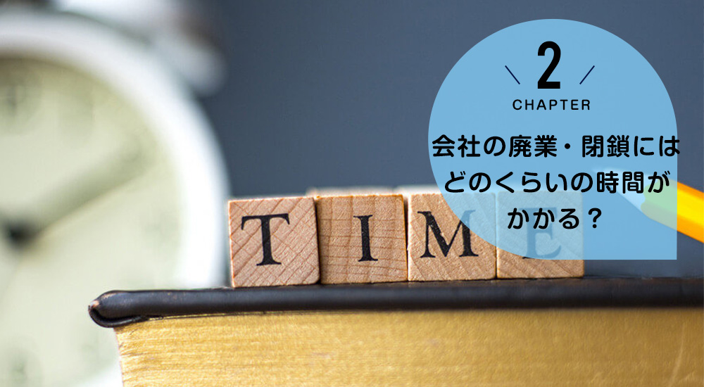 会社の廃業・閉鎖にはどのくらいの時間がかかる？