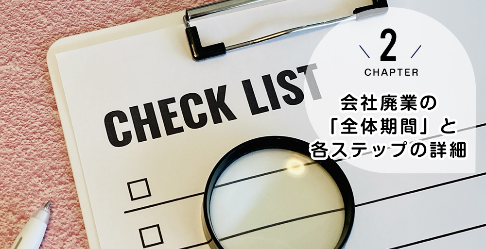 会社廃業の「全体期間」と各ステップの詳細